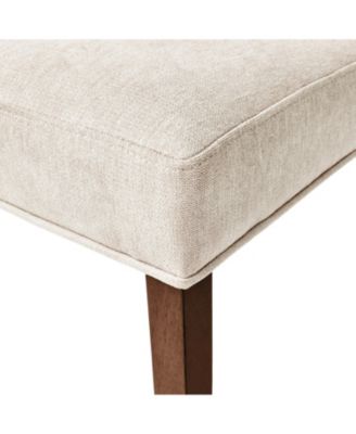 Set of 2  Upholstered Fabric  Padded Seat, Armless, Versatile for Kitchen & Dining Room Dining Chair