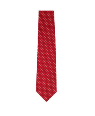 Men's Ewing Square and Polka Dot Business Silk Necktie
