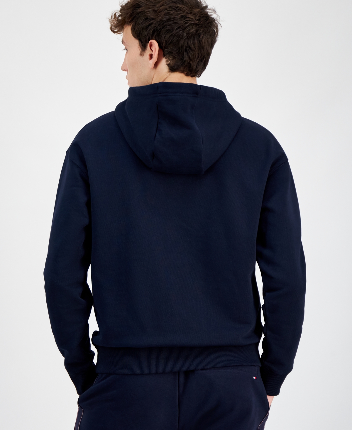 Tommy Hilfiger Men's Embroidered Hilfiger Crest Hoodie