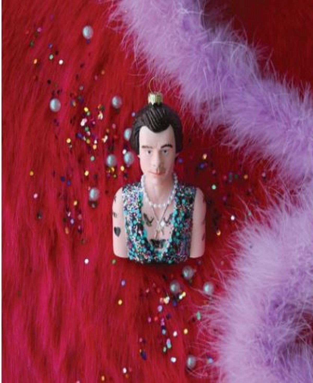 Cody Foster & Co. Harry Styles Glass Ornament In Multi