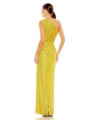 Women's Ieena Sequined Ruched One Shoulder Gown