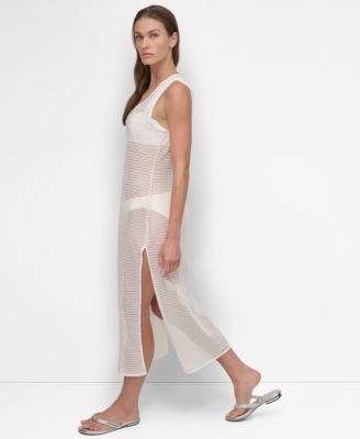 Women's Mesh Maxi Dress Swim Cover-Up 