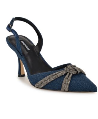 Women's Deby Embellished Slingback Stiletto Pumps