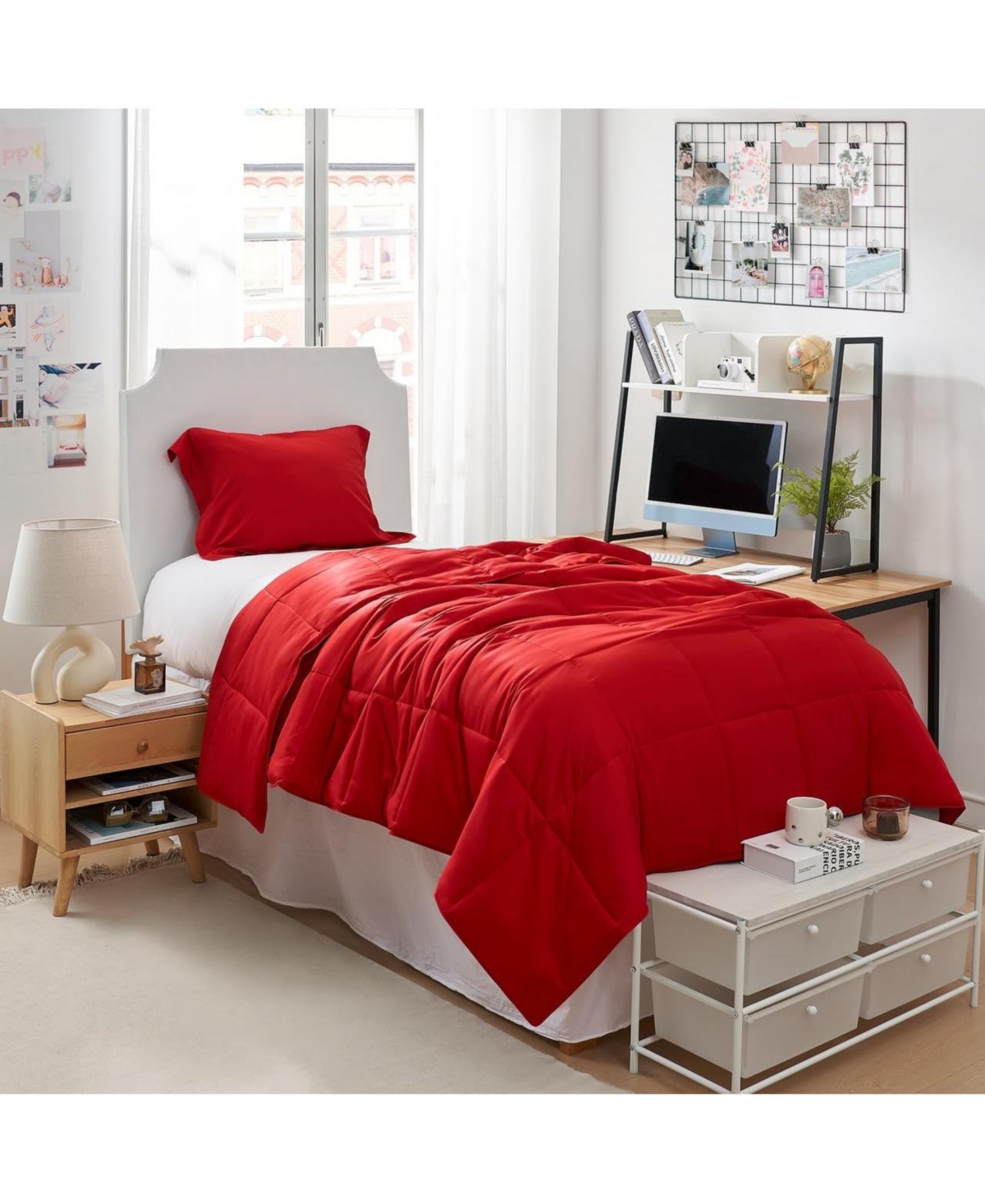 Menopleasing - Coma Inducer Oversized Cooling Comforter Set - Barbados Cherry
