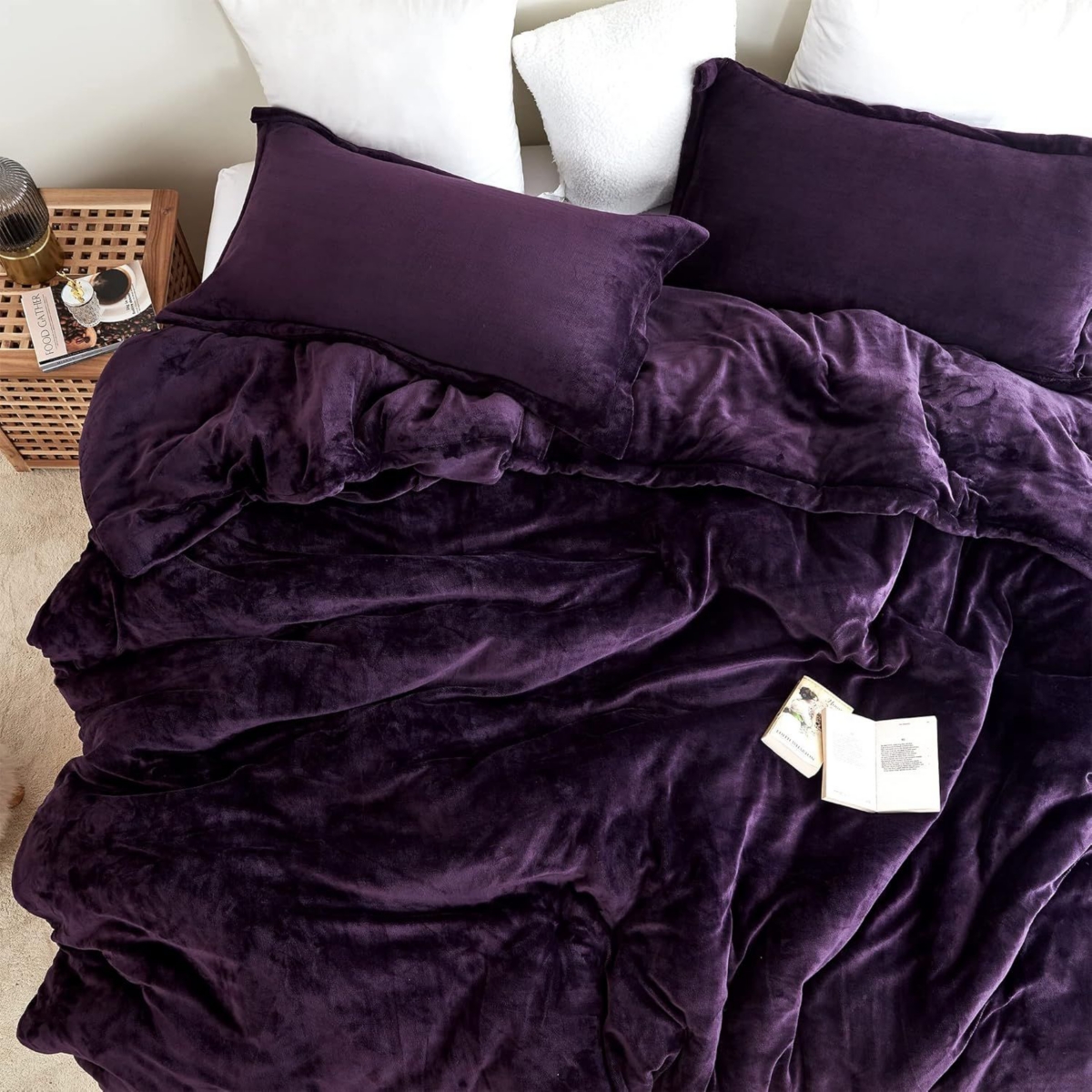Coma Inducer Oversized Comforter Set - The Original Plush - Midnight Purple