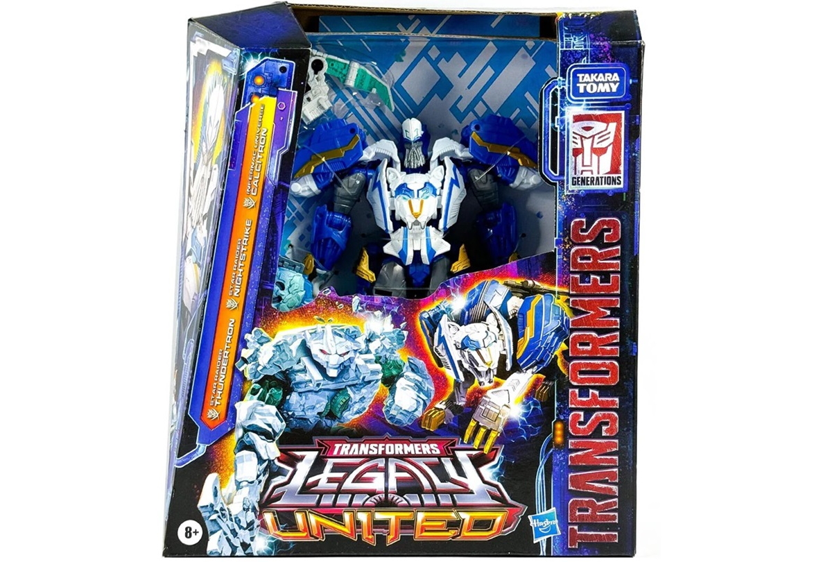 Star Raider Thundertron, Star Raider Nightstrike, Infernac Universe Calcitron Set of 3 Leader Class | Transformers: Legacy United