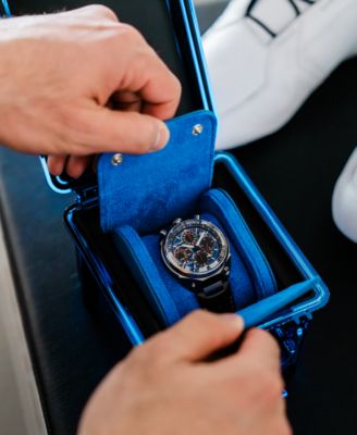 Eco-Drive Men's Chronograph Promaster Limited Edition Tsuno Racer Black Leather Strap Watch 43mm