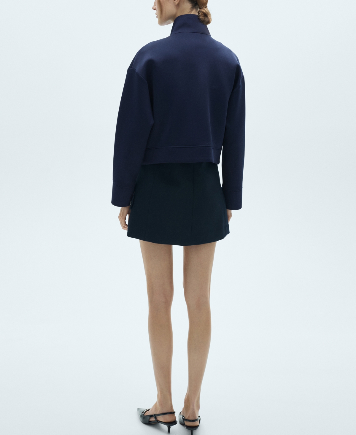 Mango Women's Cropped Bomber Jacket
