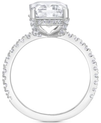 IGI Certified Lab Grown Diamond Emerald-Cut Engagement Ring (5-1/2 ct. t.w.) in 14k White, Yellow or Rose Gold