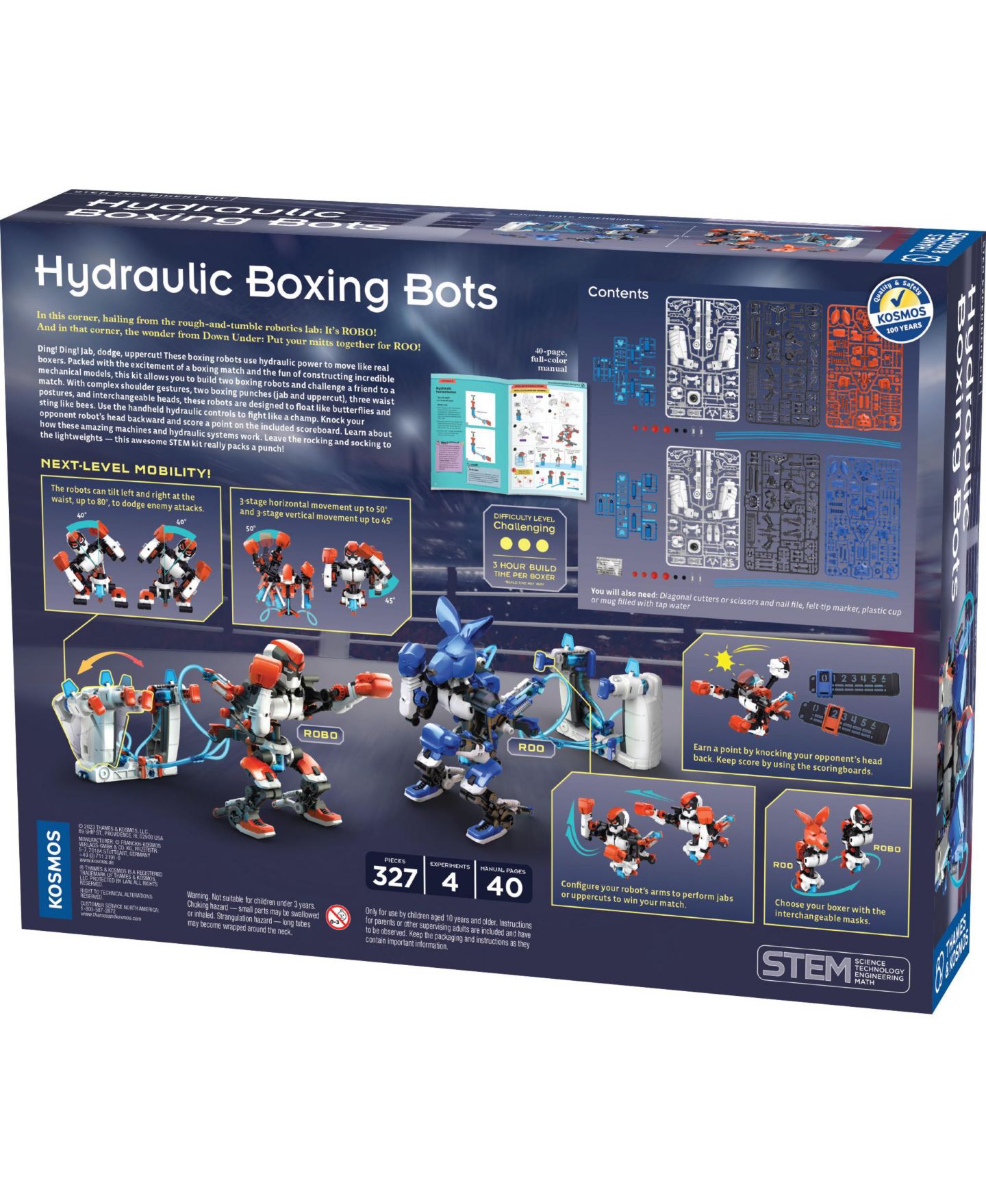 Детские игрушки Thames & Kosmos Hydraulic Boxing Bots Kit — фото 2