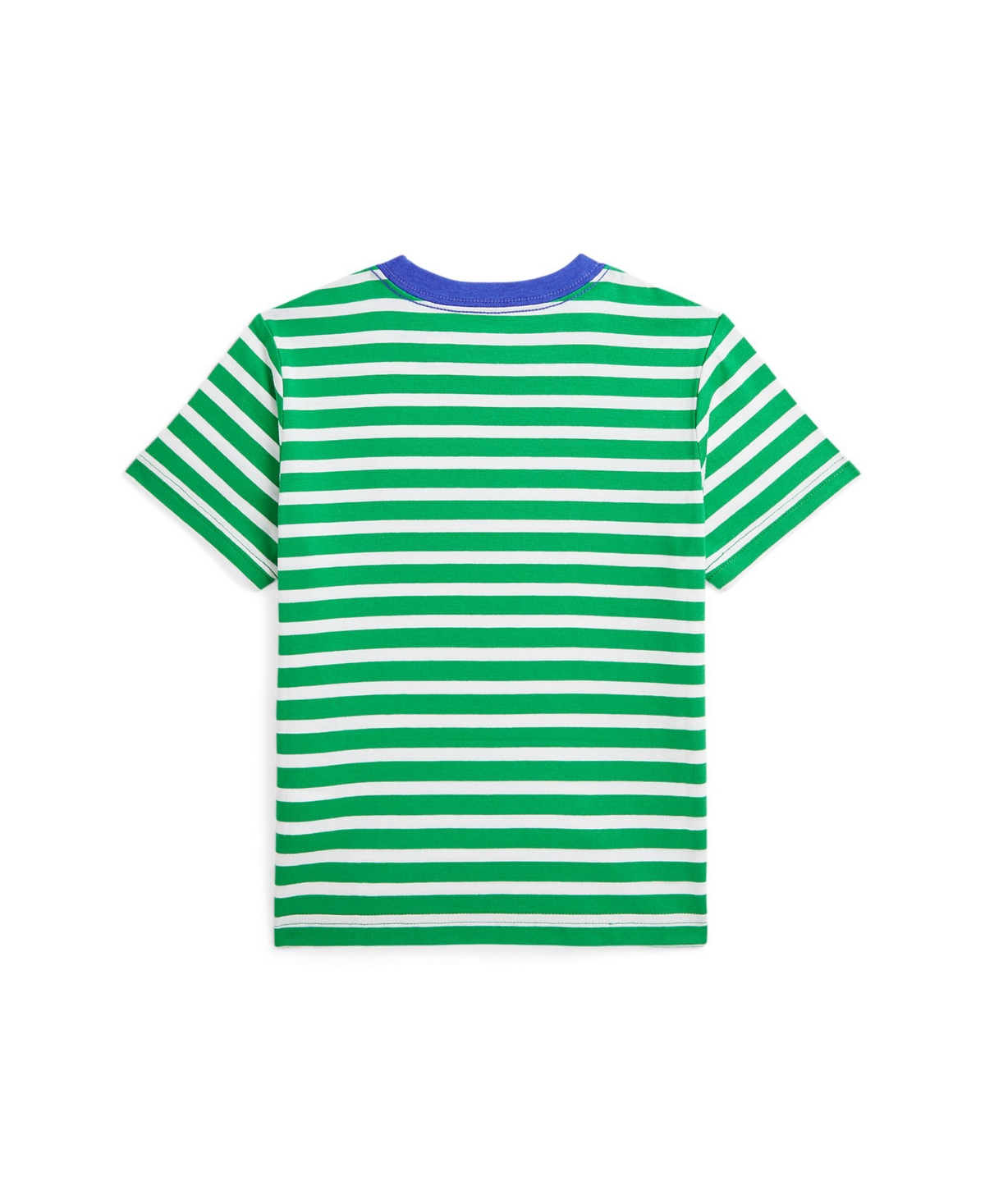 Polo Ralph Lauren Toddler and Little Boys Striped Cotton Jersey Ringer Tee -Paper White