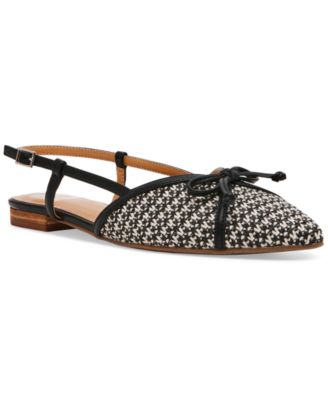 Women's Carsen Bow Pointed-Toe Slingback Flats