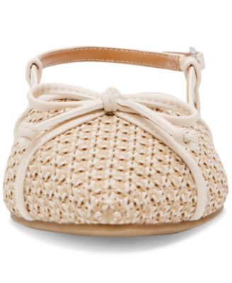 Women's Carsen Bow Pointed-Toe Slingback Flats