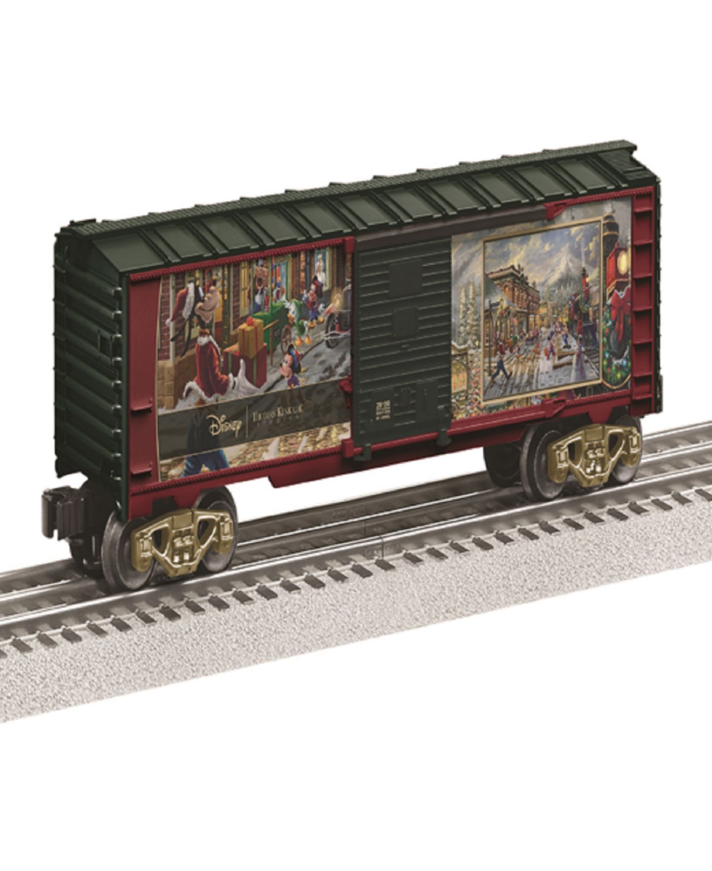 Детская игрушка Lionel Thomas Kinkade Disney Mickey and Minnie Candy Cane Express Boxcar — фото 1