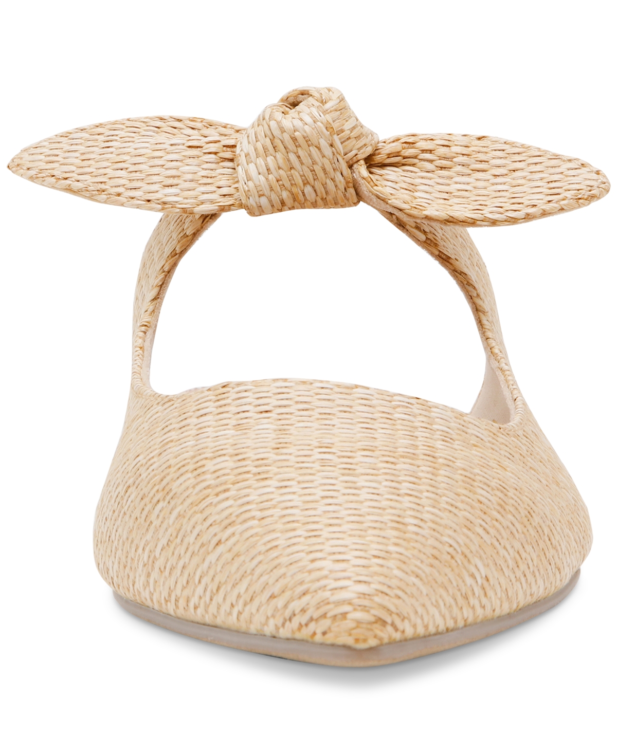 Dv Dolce Vita Women's Christian Bow Knot Mule Slide Flats In Raffia