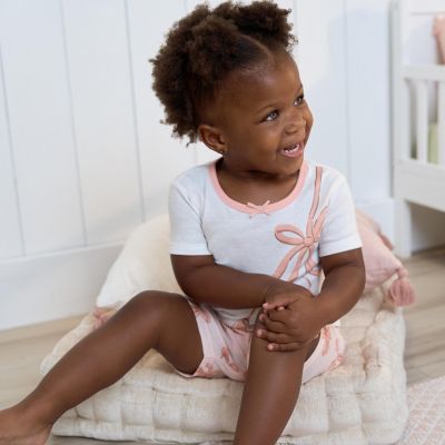 Toddler Girls Short Pajamas Set, 4 Piece