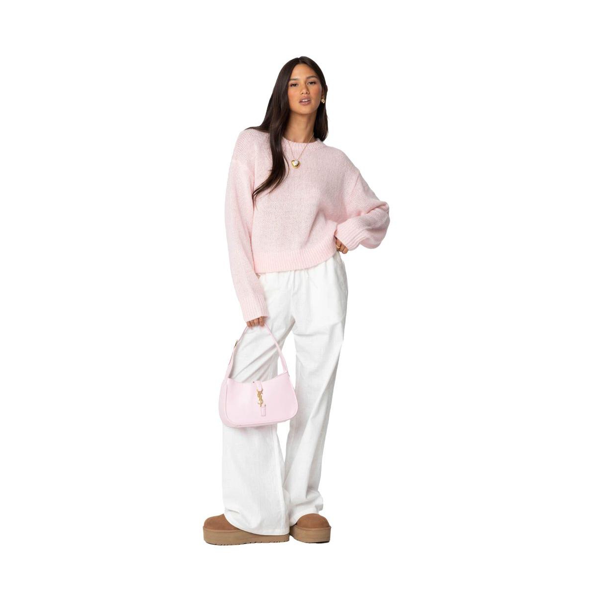 Edikted Women's Kyrah Oversized Knit Sweater - Light-pink