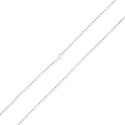 Sterling Silver Rolo Chain Necklace 60 Gauge Round Link Made in Italy