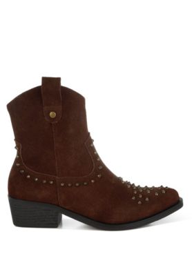 Rag and CO Womens Hira Studs Embellished Cowboy Boots