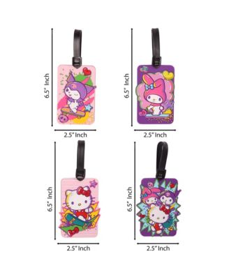 Sanrio Friends 4-Piece Luggage Tag Set - Cute Travel Essentials