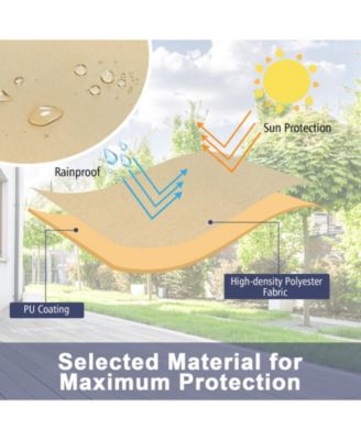 Patio Furniture Cover with Padded Handle and Click-Close Straps