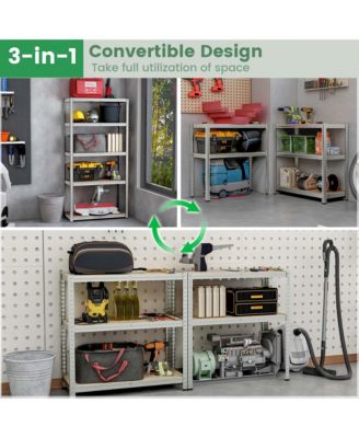 5 Tier Adjustable Garage Shelving Unit with 2000 lbs Max Load for Warehouse