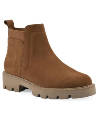 White Mountain Women's Glassie Lug Sole Chelsea Booties