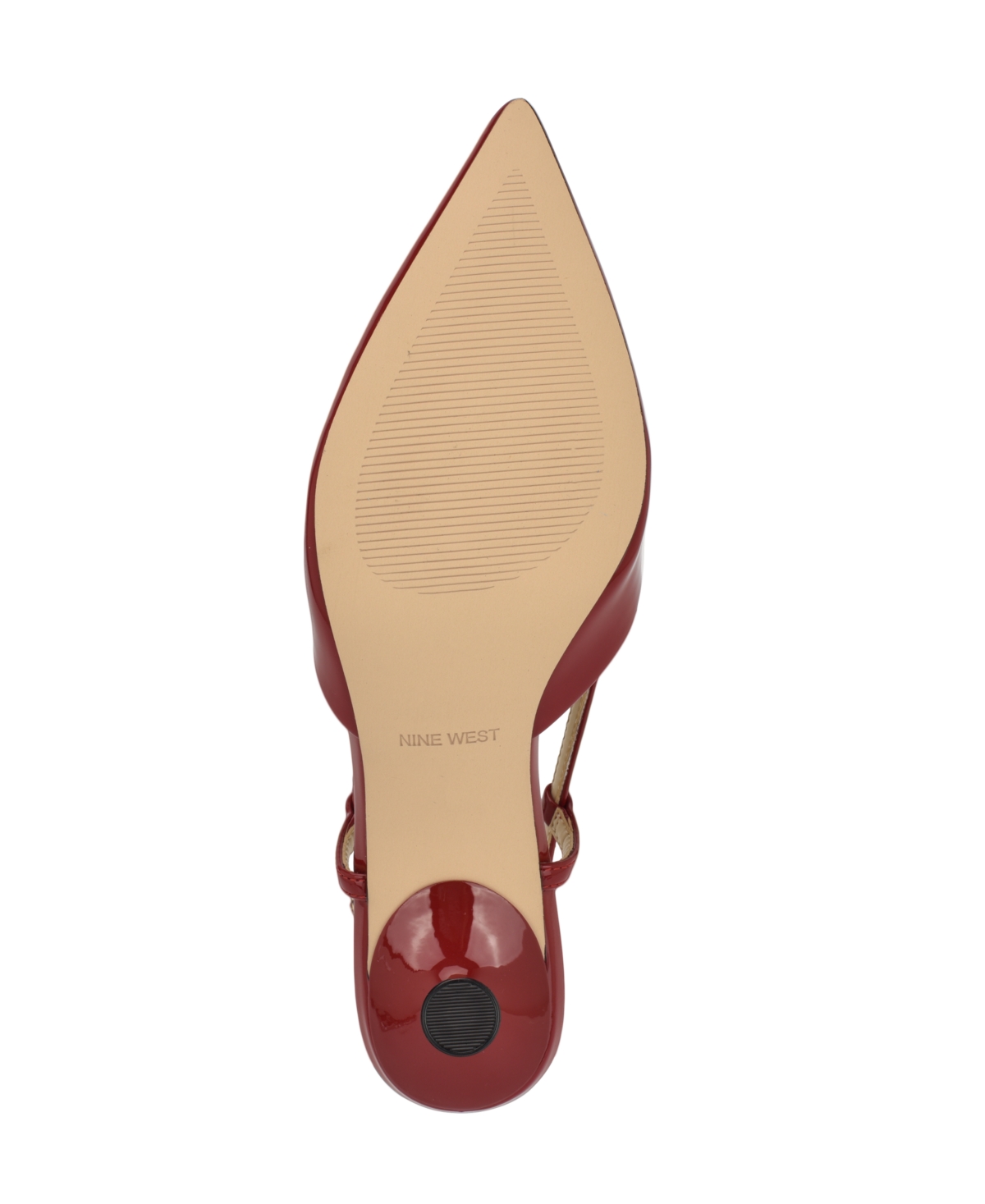 Nine West Women's Rhonda Tapered Heel Slingback Pumps In Red Patent