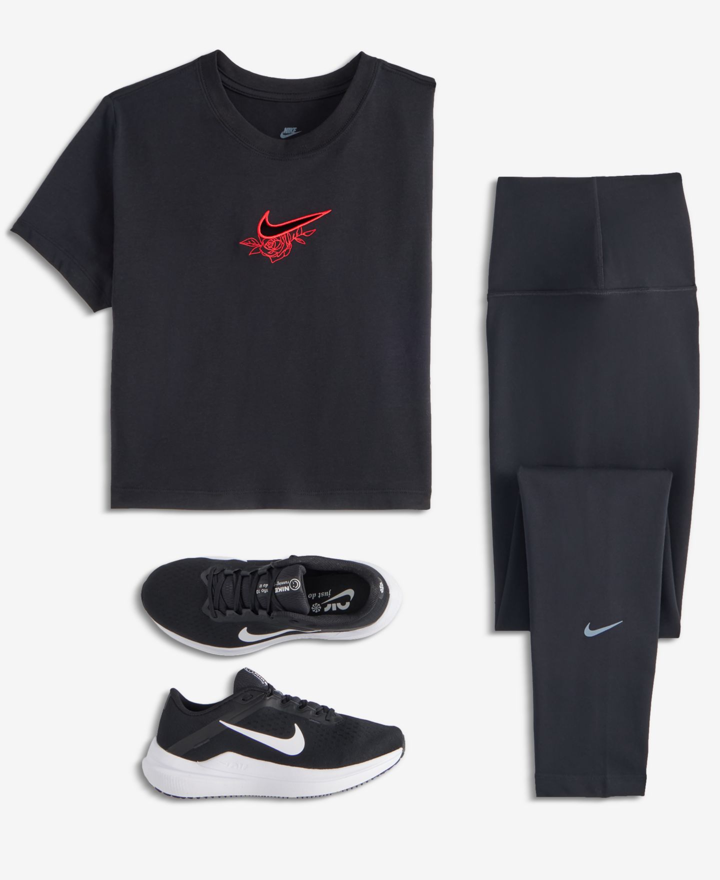 Женские леггинсы Nike Sportswear Classic High-Waisted 7/8 Leggings, цвет: Чёрный — фото 5