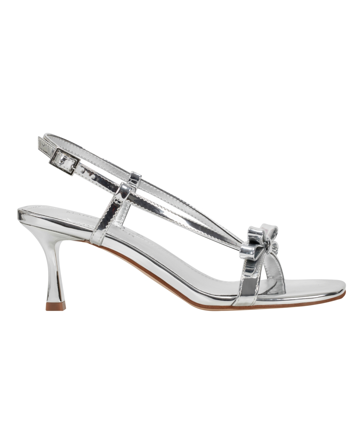 MARC FISHER WOMEN'S DANZY BOW SQUARE TOE DRESS SANDALS 