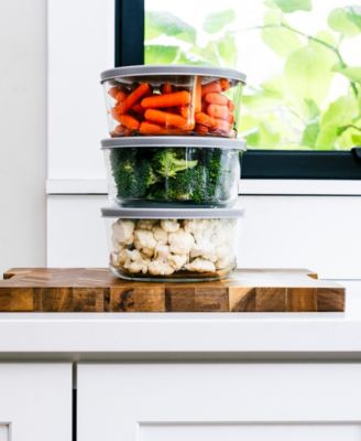 6-Piece 4 Cup Round Food Storage and Meal Prep Container Set