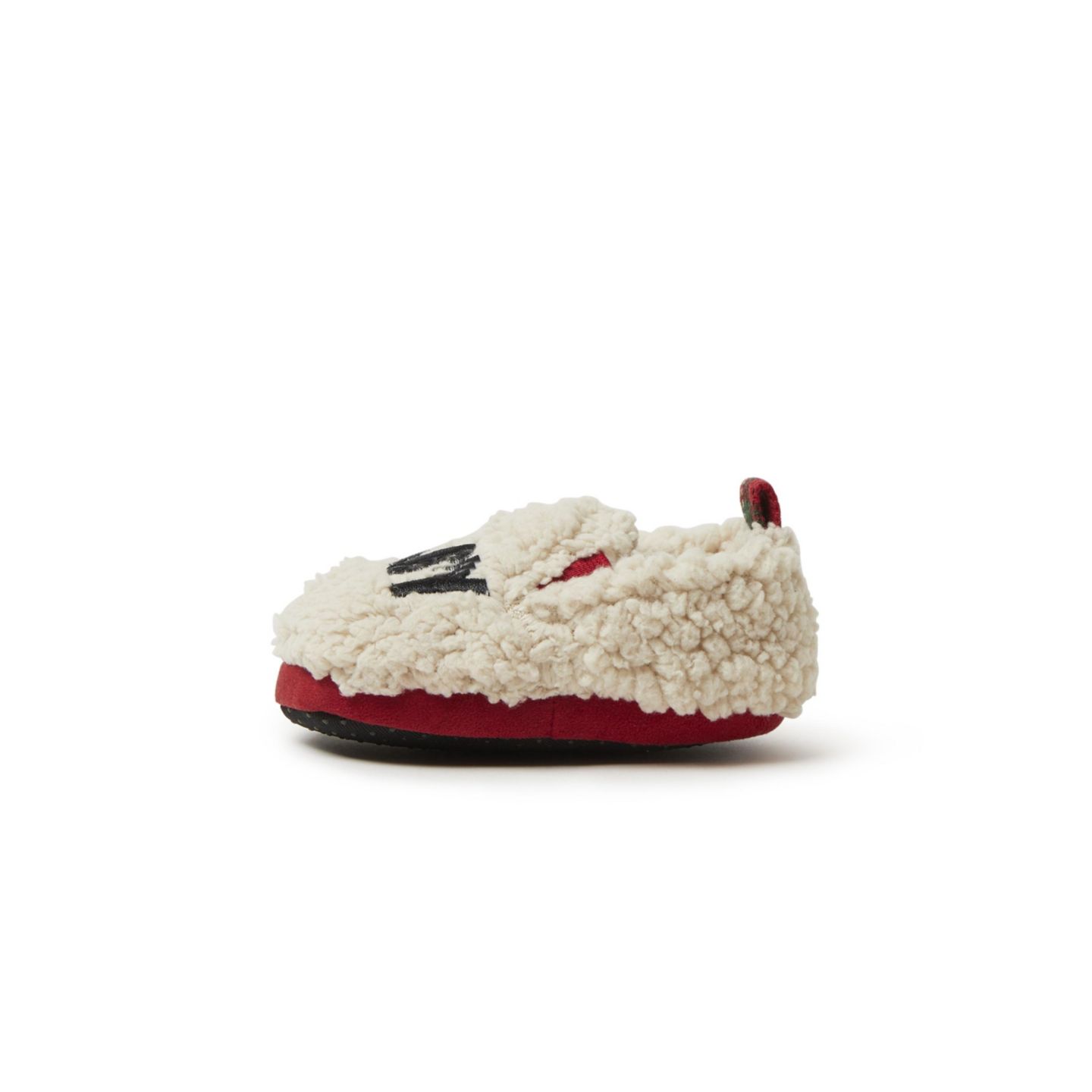 Тапочки Dearfoams Bear Faux Shearling Closed Back Slipper для мальчиков-малышей, цвет: Красный клетчатый — фото 5