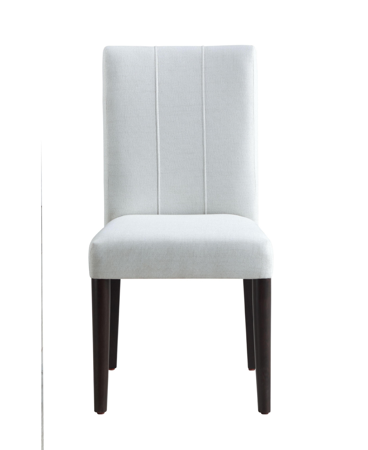 Streamdale Furniture Carena Side Chair (Set-2), White & Brown Finish - White+black