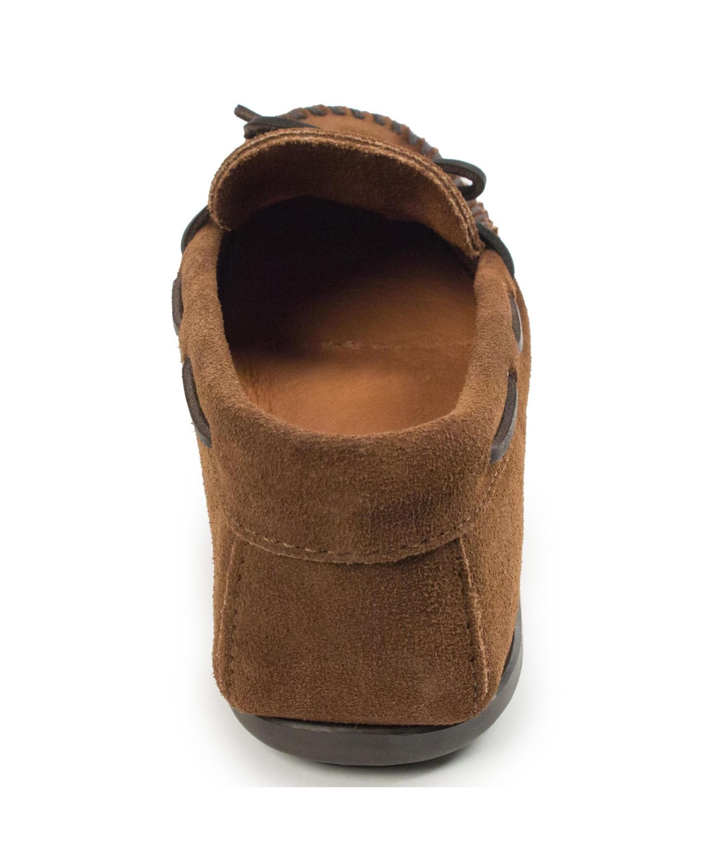 Мужские туфли Minnetonka Suede Classic Moc, цвет: Пыльный коричневый — фото 6