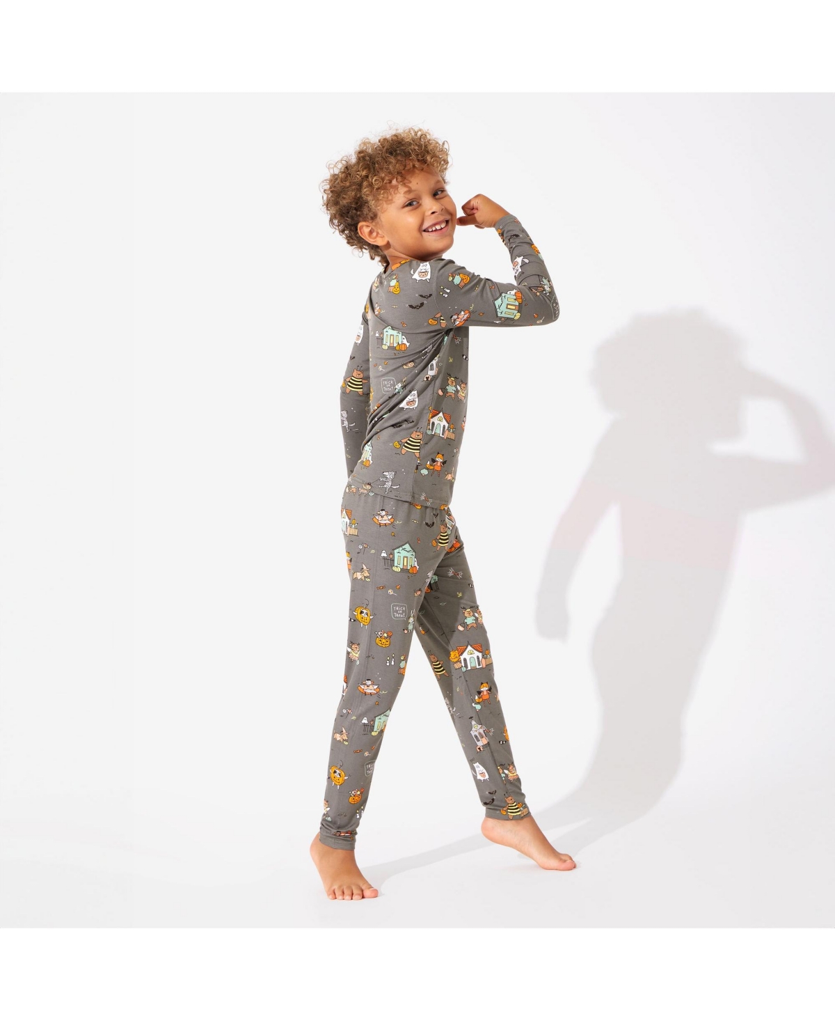 BELLABU BEAR KIDS UNISEX KIDS TRICK OR TREATERS SET OF 2 PIECE PAJAMAS 