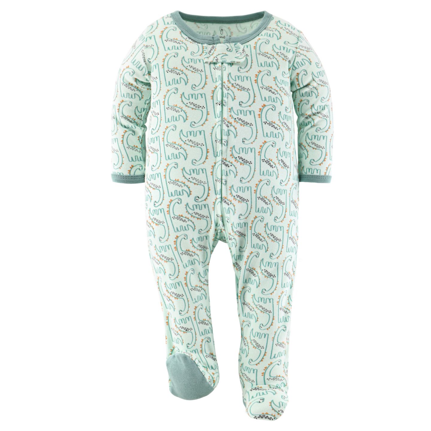 Детские комбинезоны для сна The Peanutshell Green Dino, набор из 3 шт, цвет: Зелёный — фото 6