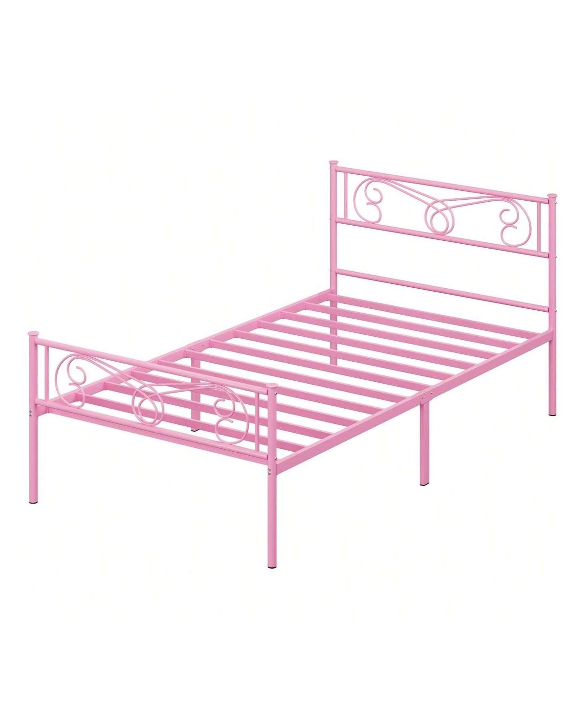 gaomon Metal Platform Bed Frame With Headboard And Footboard, Steel Slat Support And Mattress Foundation, No Box Spring Needed