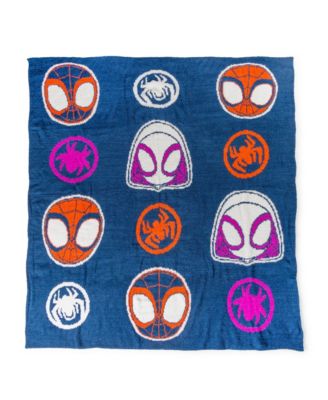 Spidey & His Amazing Friends Spidey Friends 50x60 Feather Knit Throw Blanket