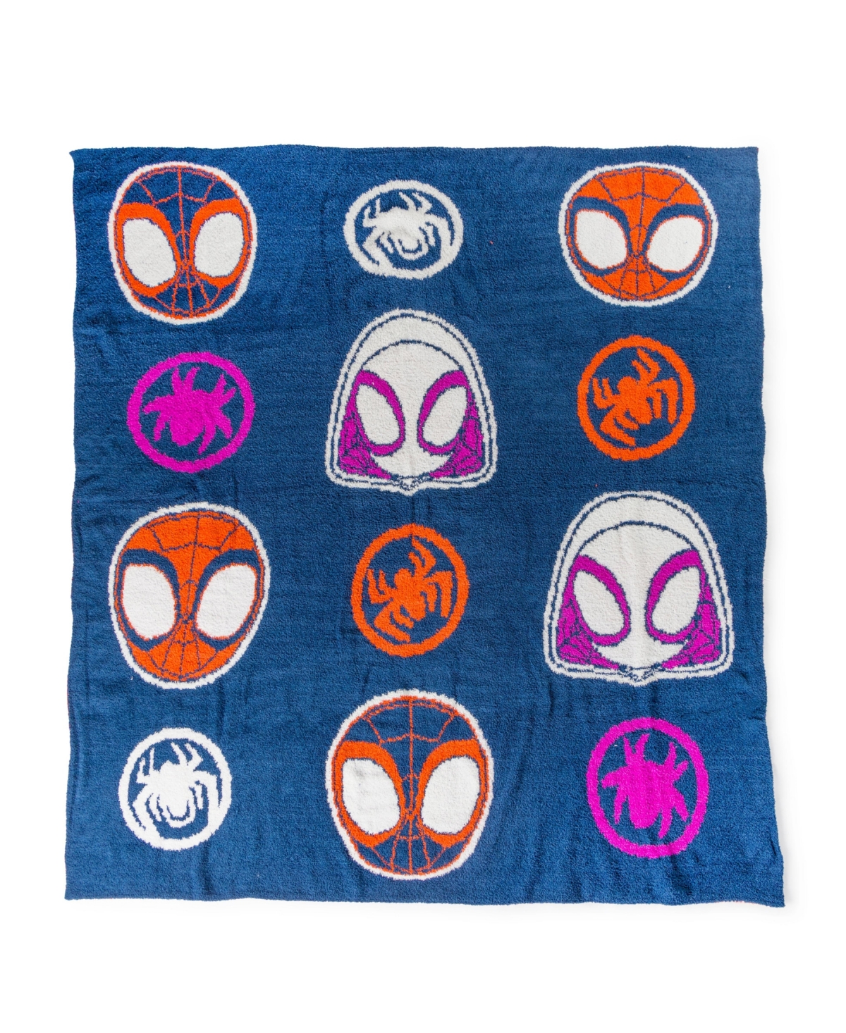 Saturday Park Spidey & His Amazing Friends Spidey Friends 50x60 Feather Knit Throw Blanket