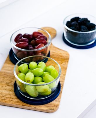 12-Piece 2 Cup Round Food Storage and Meal Prep Container Set