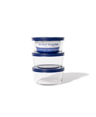 12-Piece 2 Cup Round Food Storage and Meal Prep Container Set