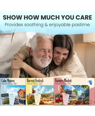 3SET 100 Pieces Dementia Puzzles for Elderly - 9 Memory Flashcards