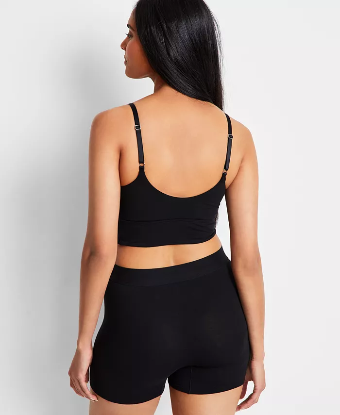 Women's Longline Cropped Bralette - thumbnail 3
