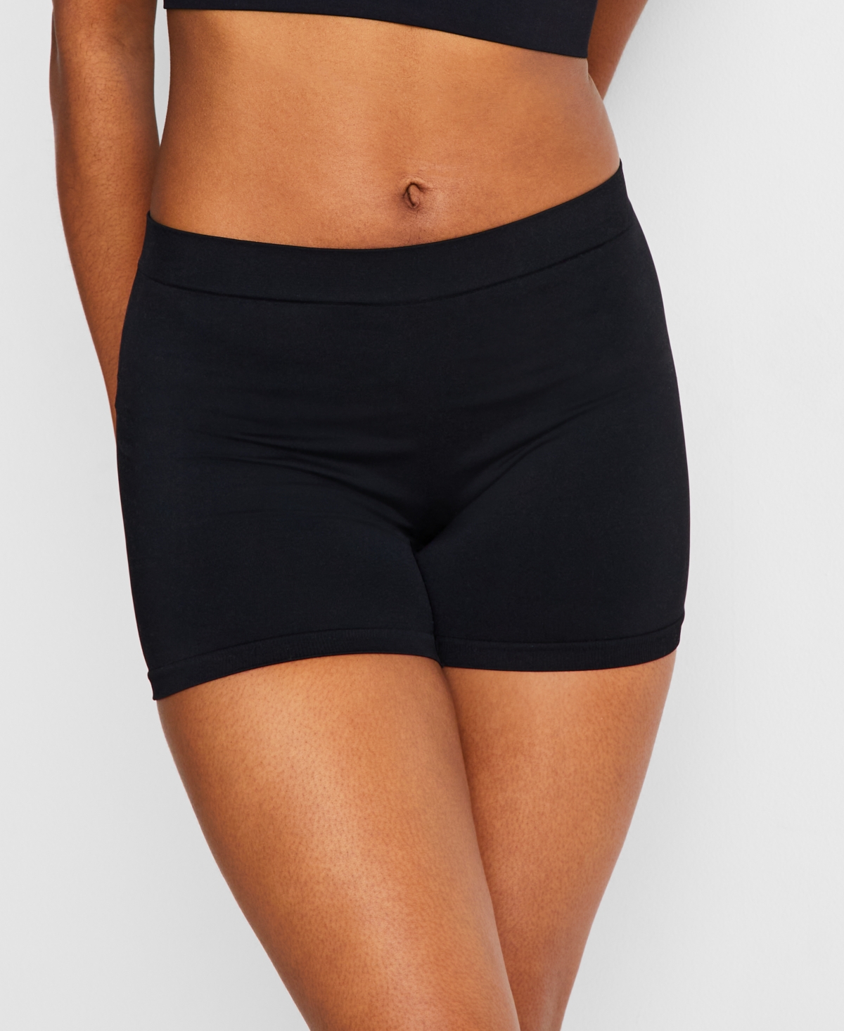 Macy's Women's Seamless Slip Short, Exclusively At  In Deep Black