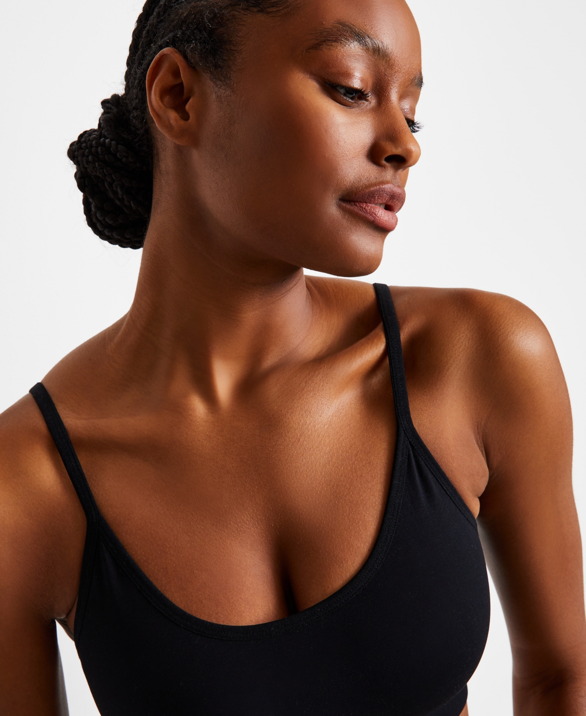Macy's Women's Seamless Slip Short, Exclusively At  In Deep Black