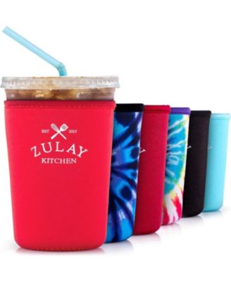 Reusable Neoprene Medium Coffee Sleeve – Fits 22oz to 24oz Iced Cups