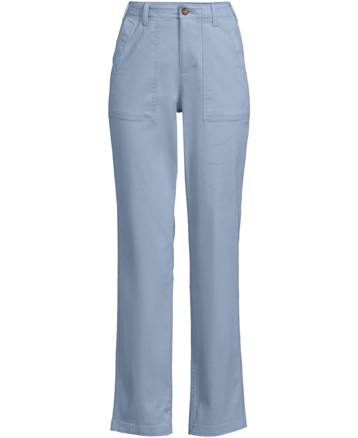 Lands' End Women's Tall High Rise Chino Utility Straight Leg Pants