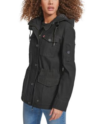 Women's Hooded Military Jacket