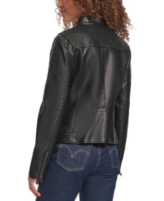 Women's Faux Leather Biker Jacket