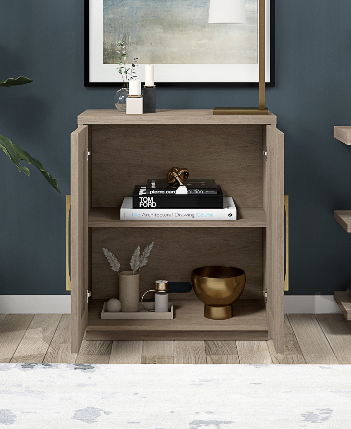 Hudson & Canal 28" Tillman Wide Rectangular Accent Cabinet